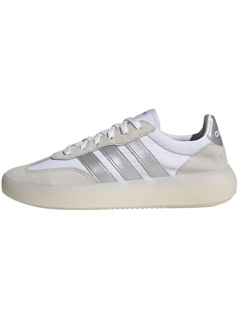 adidas Women's Barreda Decode - White/Matte Silver/Grey - Size 9.5